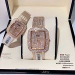 Perfect Replica Piaget Rose Gold Diamond Couple Watch